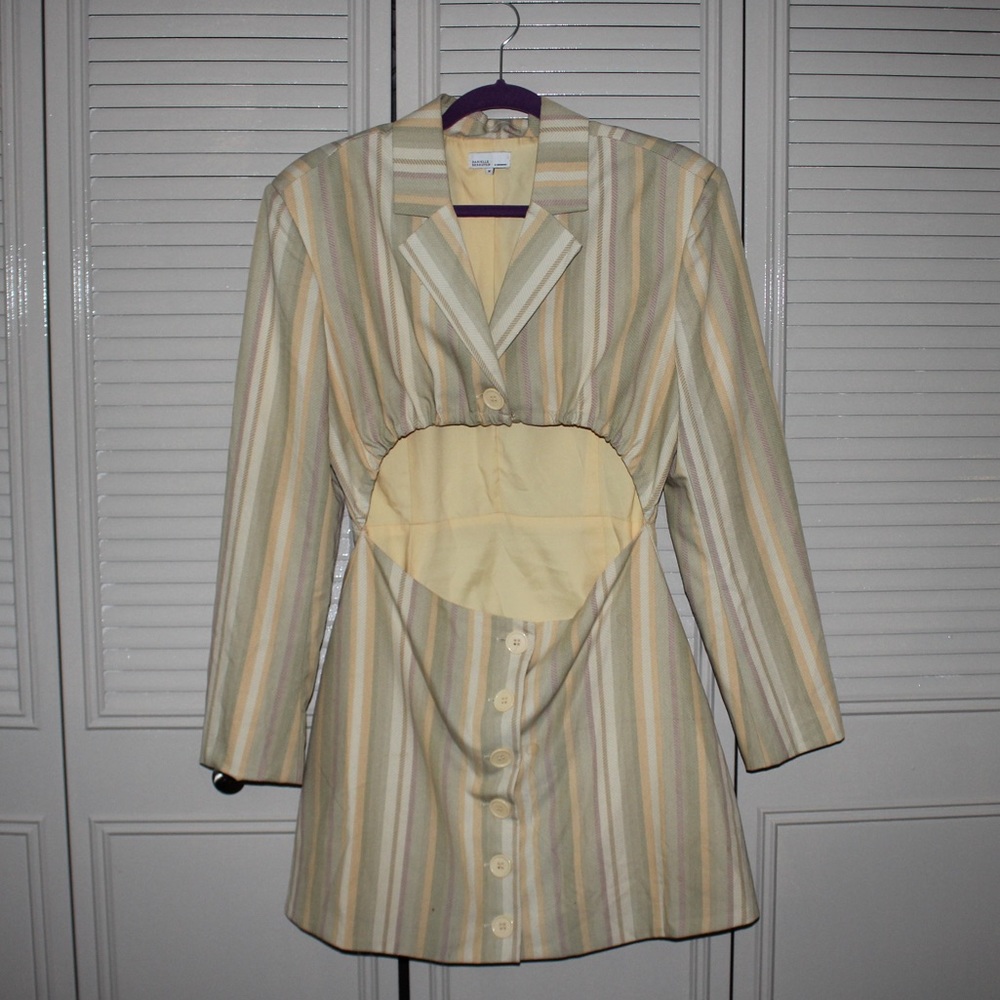 Danielle Bernstein WeWoreWhat Cutout Blazer Dress